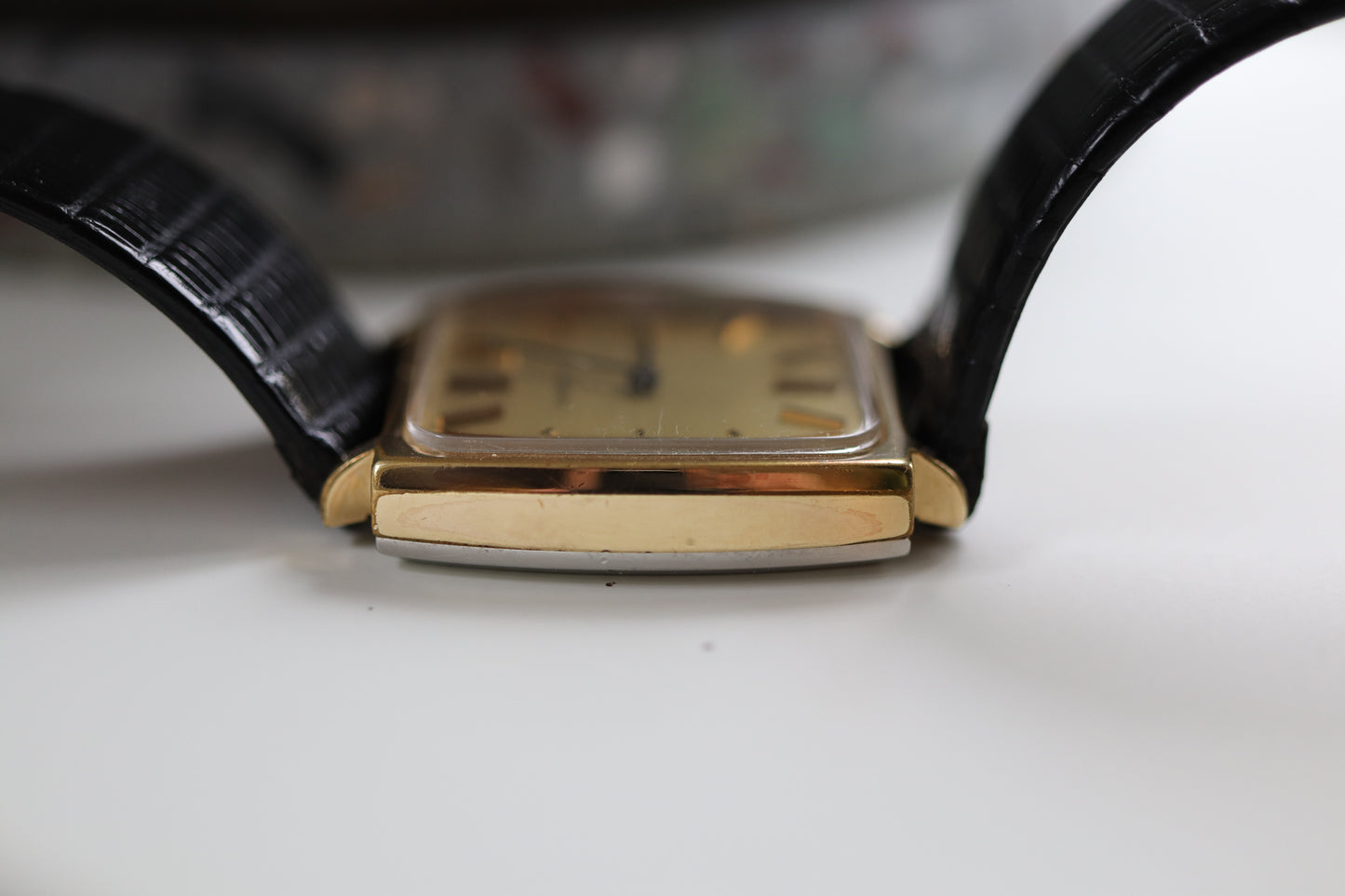 Longines manual working well linen squared dial