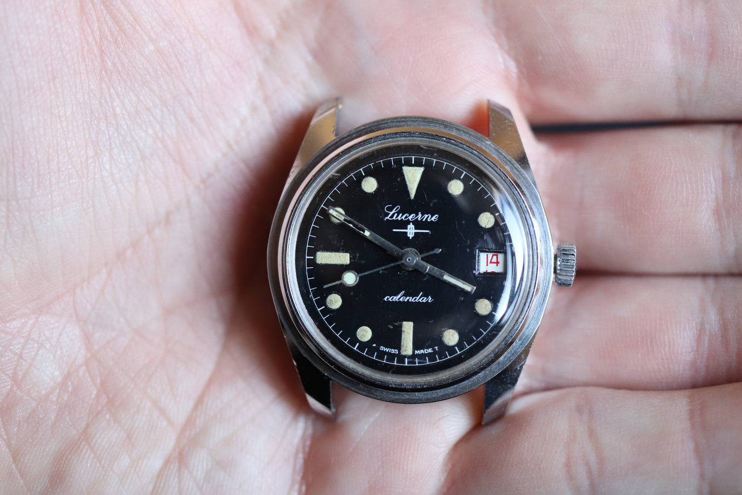 Montre calendrier avec logo Lucerne très rare - pour projet