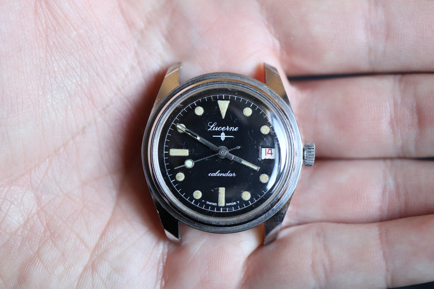 Montre calendrier avec logo Lucerne très rare - pour projet
