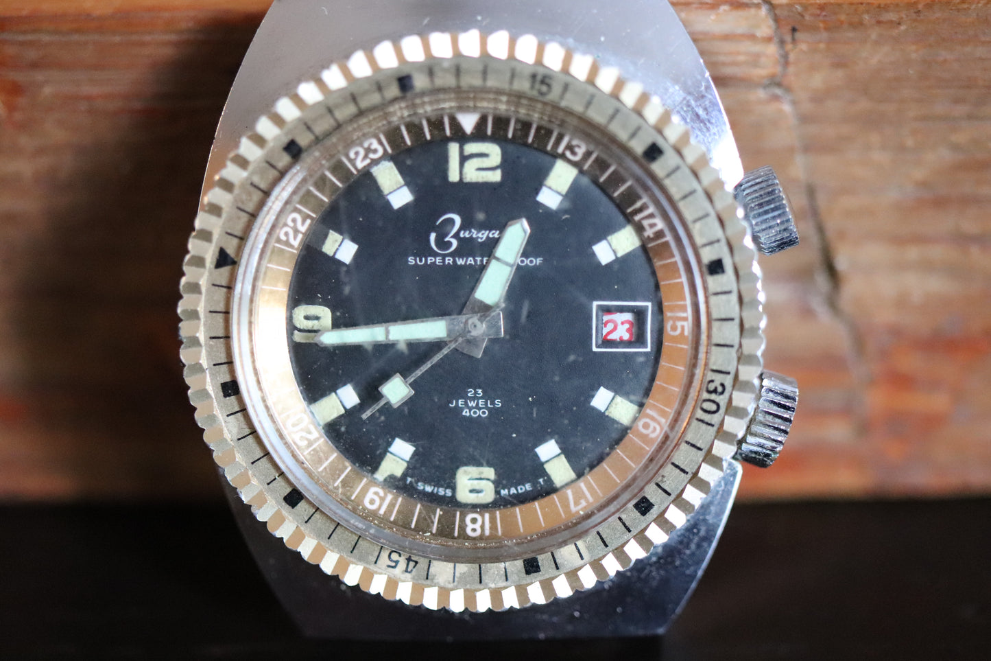 Reloj vintage Burgana Superwaterproof Project