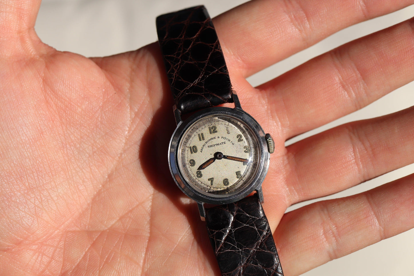 Vintage manual watch Abercrombie & Fitch Shipmate Working well and keeping great time - www.watchvault.ca