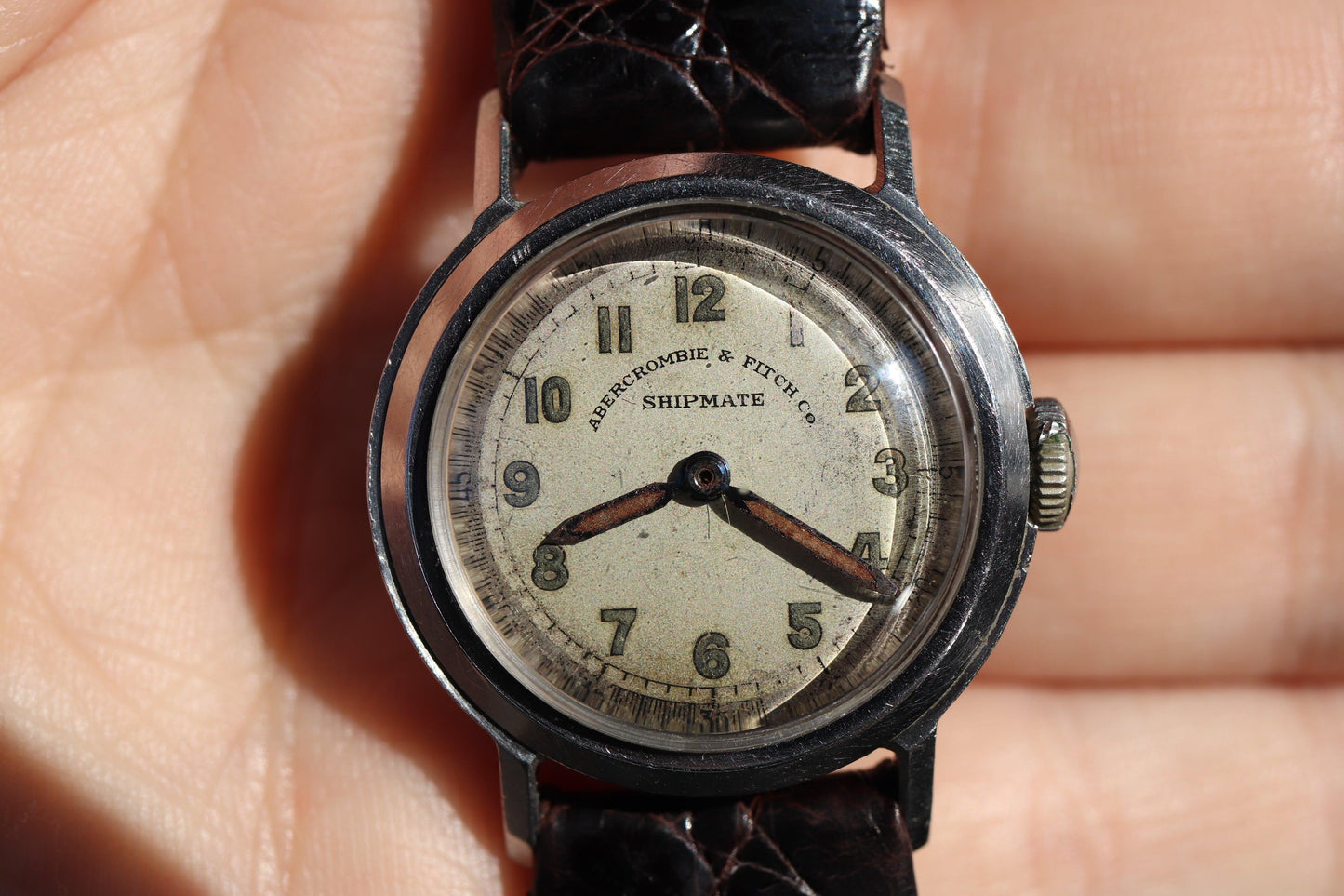Vintage manual watch Abercrombie & Fitch Shipmate Working well and keeping great time - www.watchvault.ca