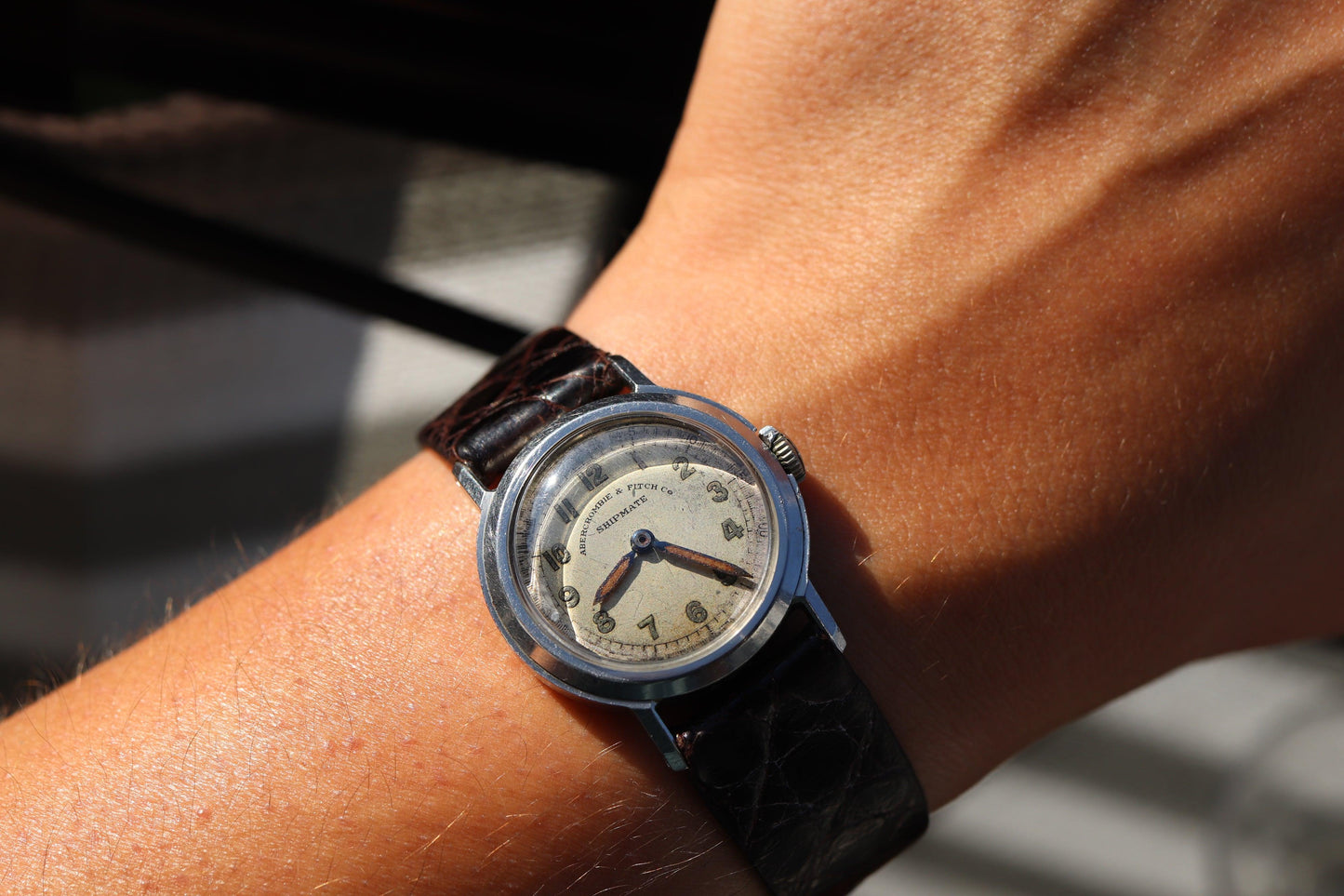 Vintage manual watch Abercrombie & Fitch Shipmate Working well and keeping great time - www.watchvault.ca