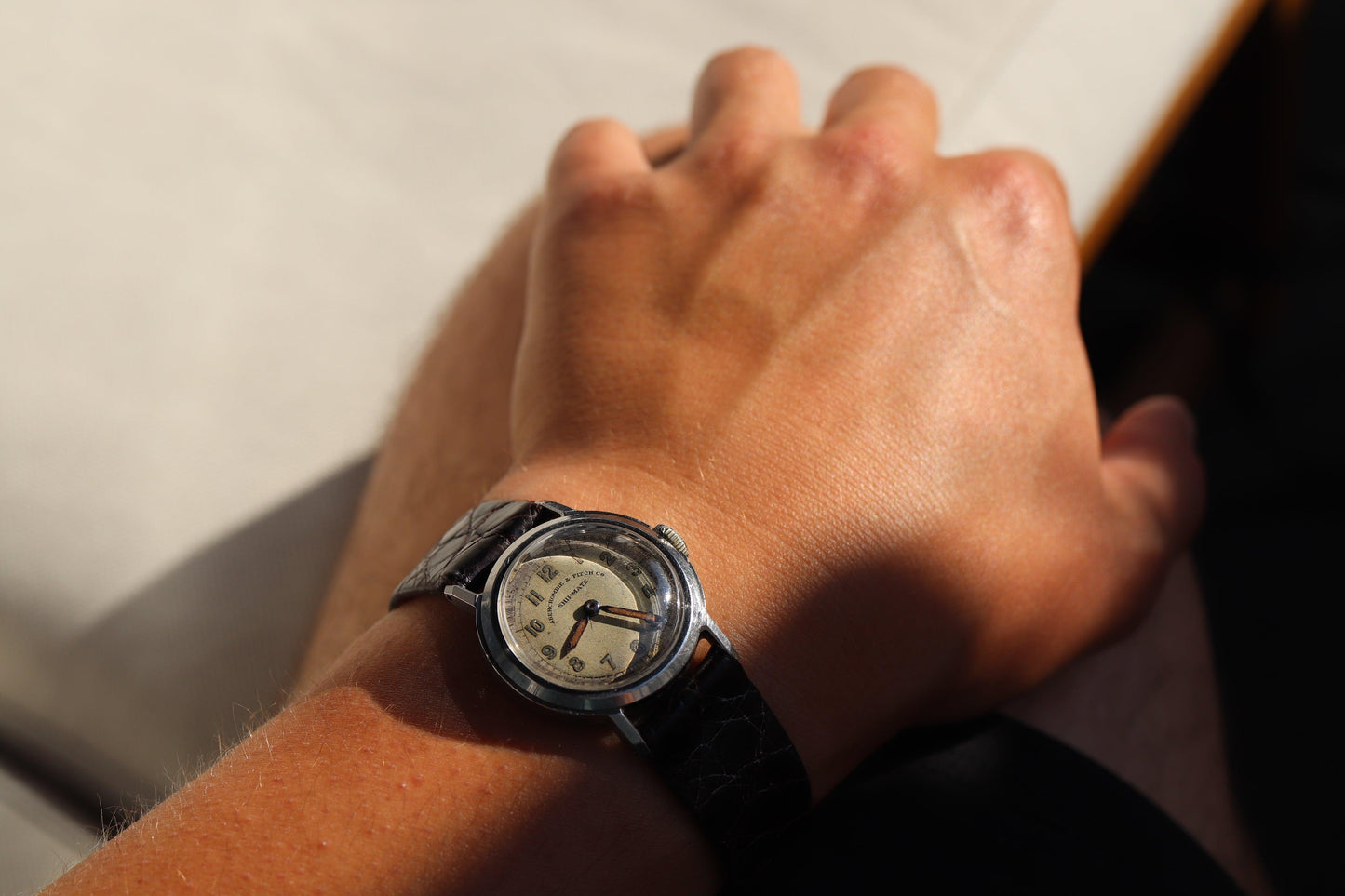 Vintage manual watch Abercrombie & Fitch Shipmate Working well and keeping great time - www.watchvault.ca