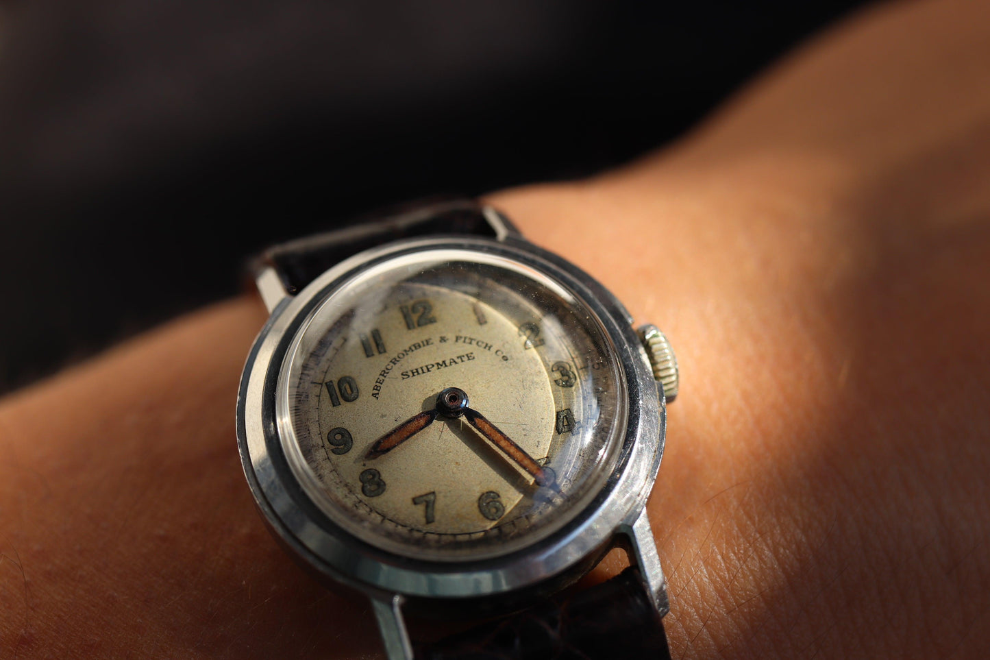 Vintage manual watch Abercrombie & Fitch Shipmate Working well and keeping great time - www.watchvault.ca