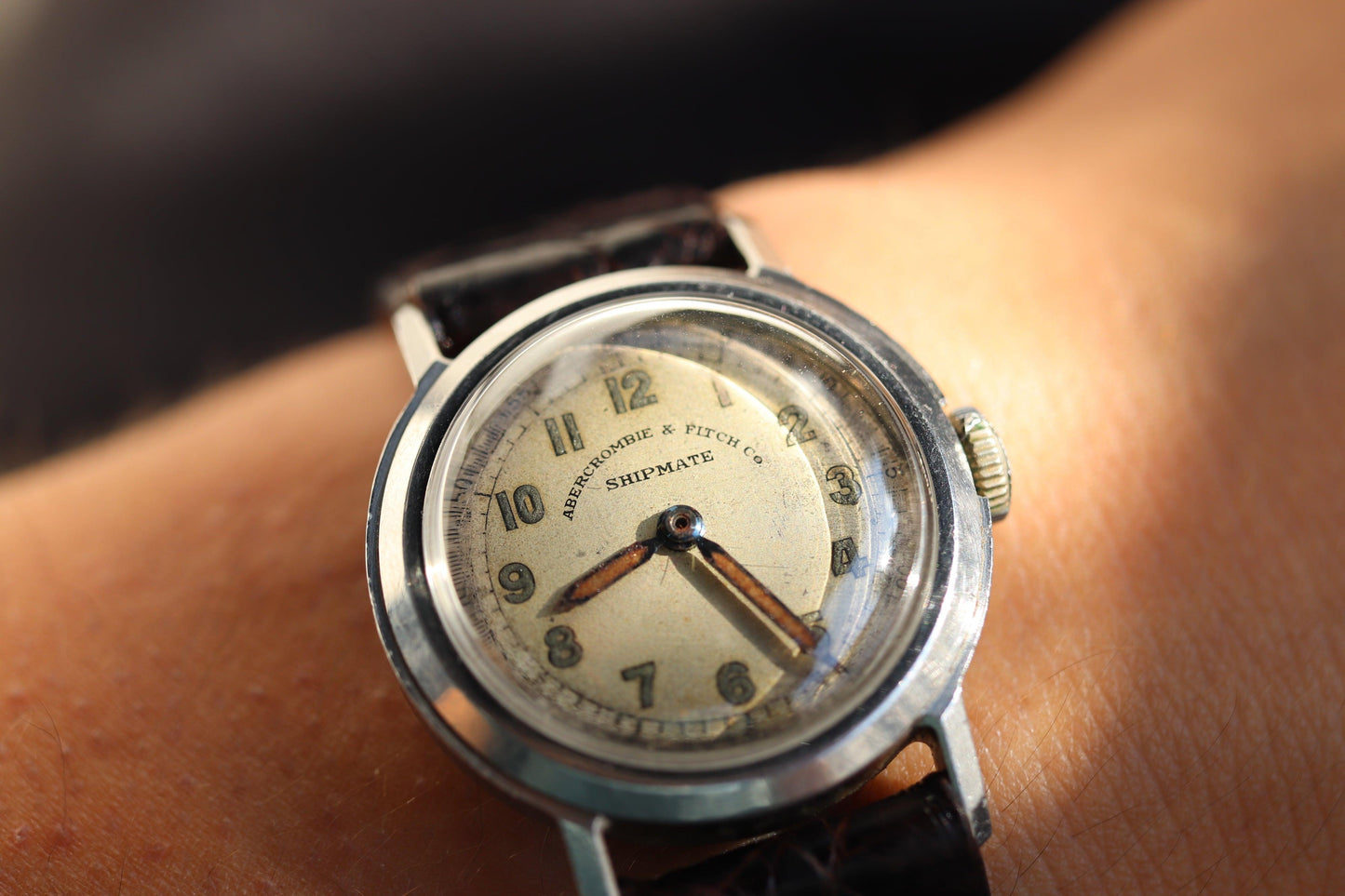Vintage manual watch Abercrombie & Fitch Shipmate Working well and keeping great time - www.watchvault.ca