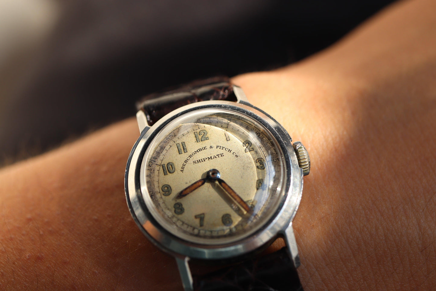 Vintage manual watch Abercrombie & Fitch Shipmate Working well and keeping great time - www.watchvault.ca