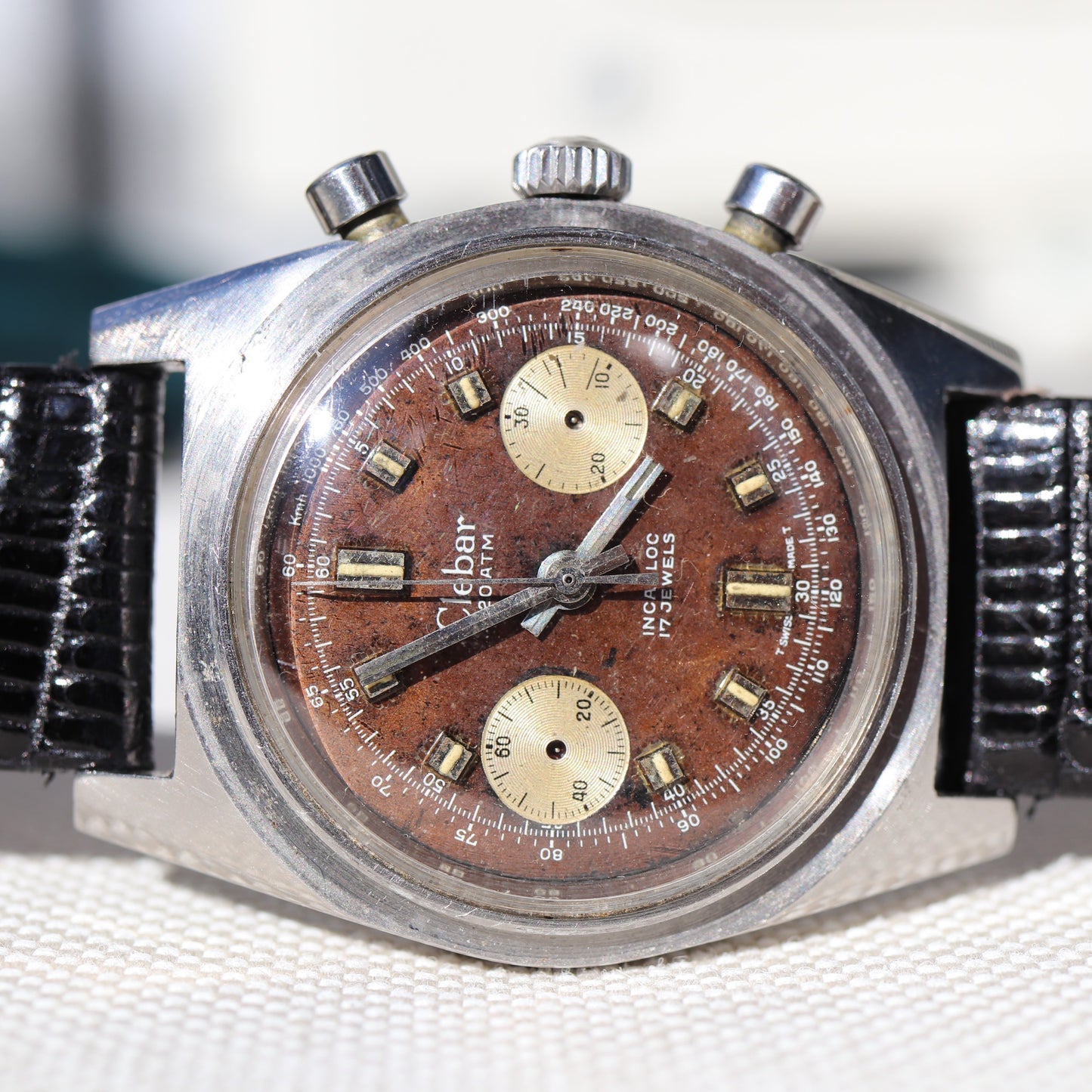 Chronographe Clebar Divers des années 1970 Cal. 248