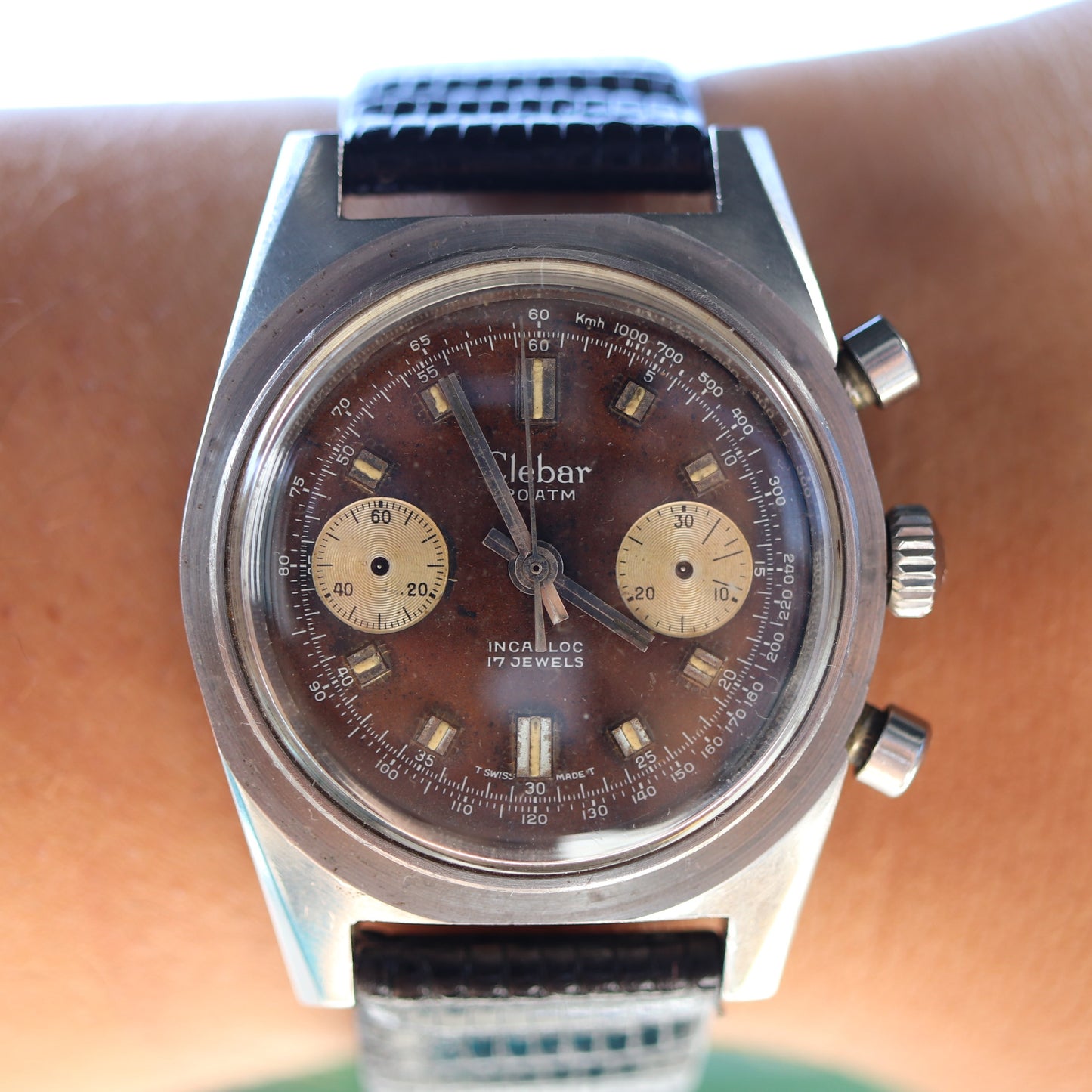Chronographe Clebar Divers des années 1970 Cal. 248