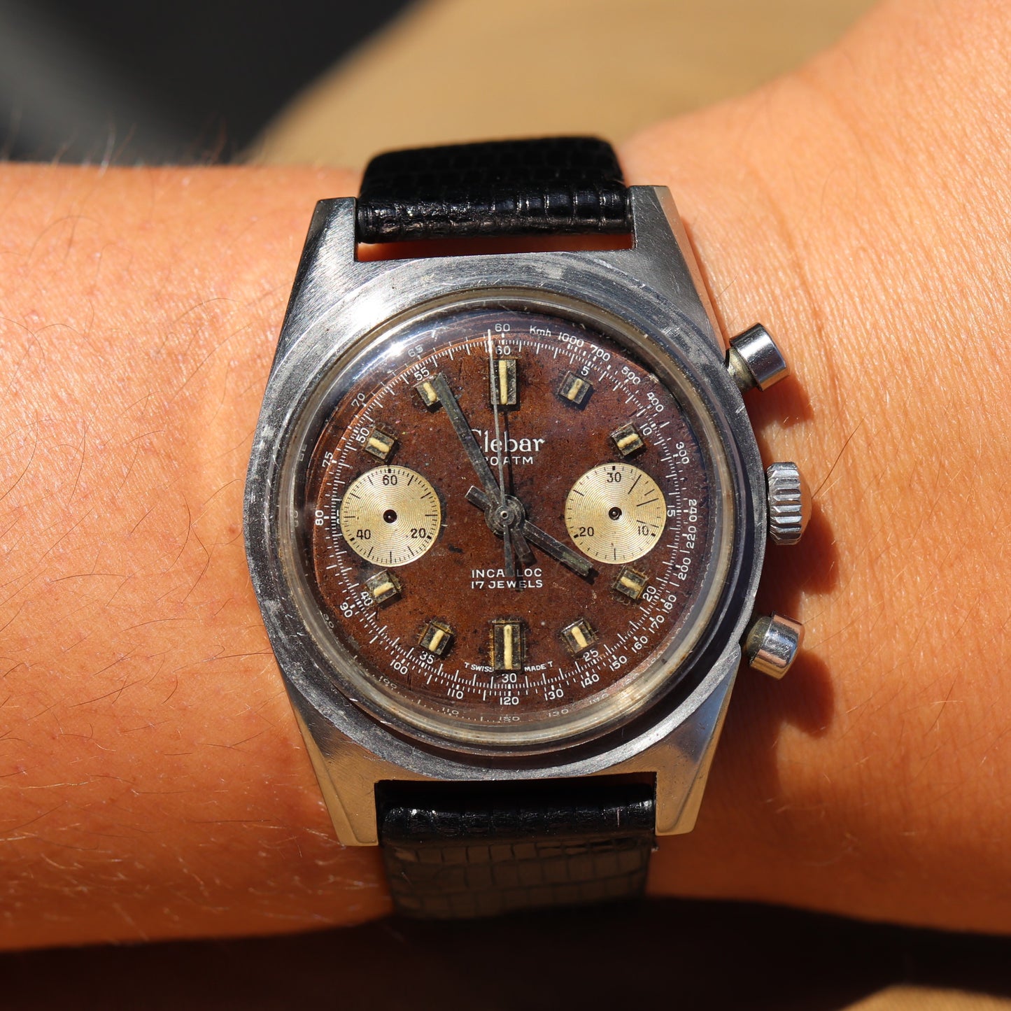 Chronographe Clebar Divers des années 1970 Cal. 248