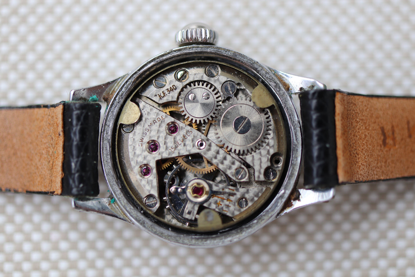 Vintage Certina Ladies Manual Wind Watch with Patina Dial - Repair project