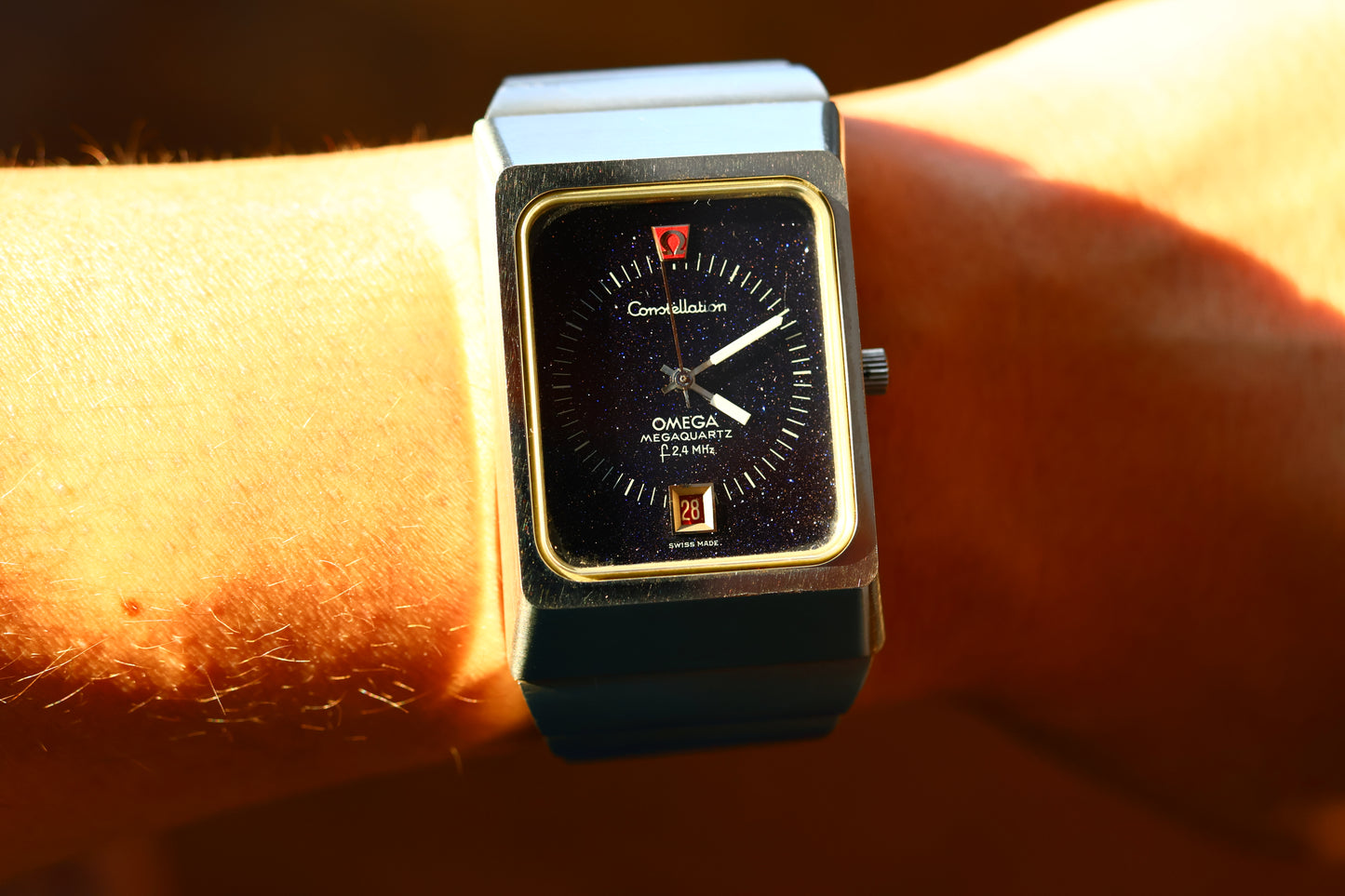 Omega Constellation Megaquartz f2.4 MHz Stardust Dial, Cal. 1510, Ref. 196.0013/396.0806