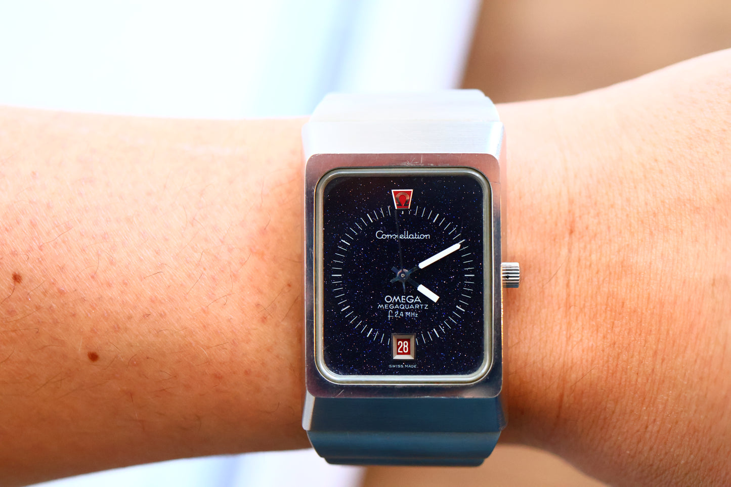 Omega Constellation Megaquartz f2.4 MHz Stardust Dial, Cal. 1510, Ref. 196.0013/396.0806