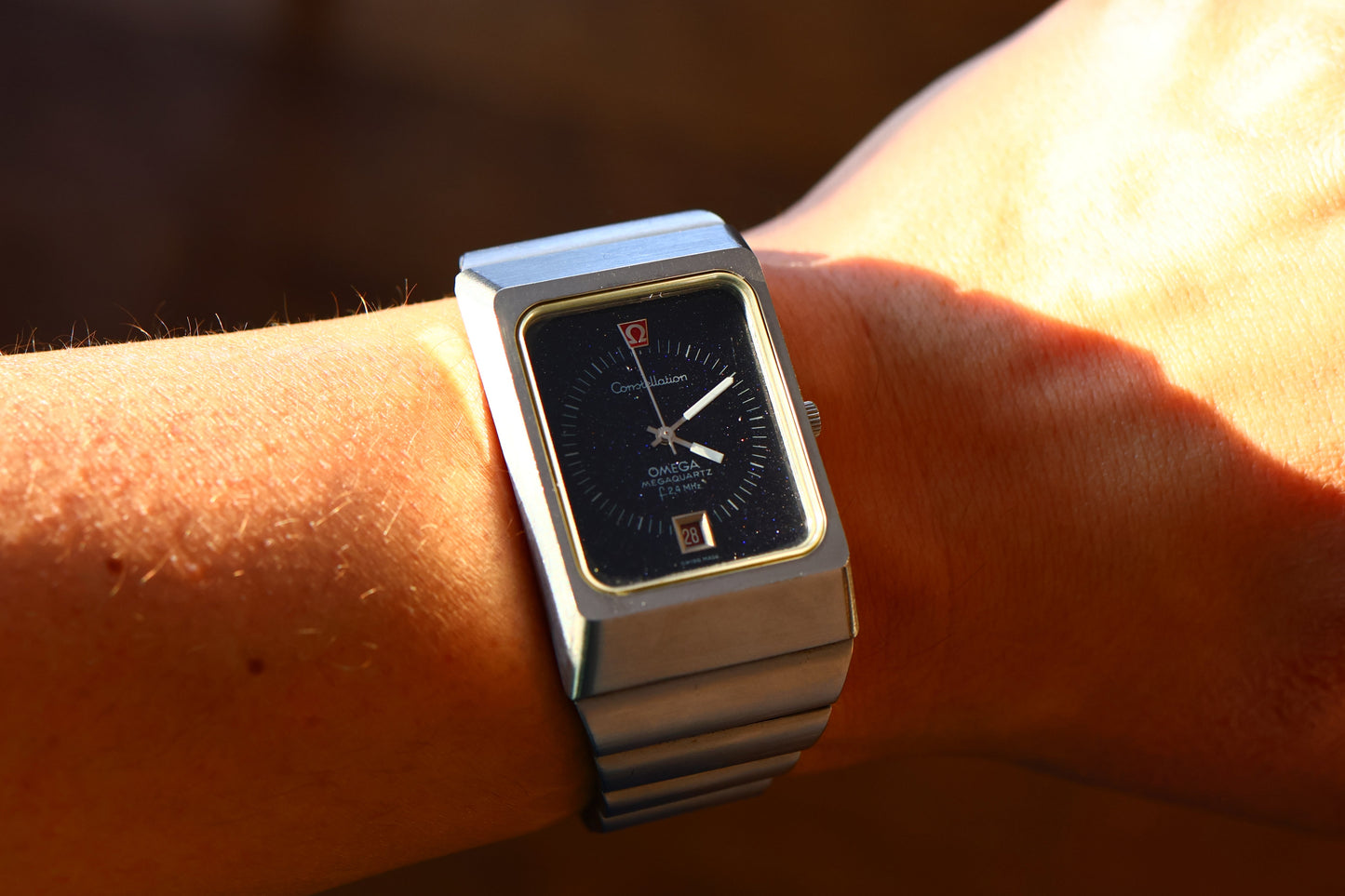 Omega Constellation Megaquartz f2.4 MHz Stardust Dial, Cal. 1510, Ref. 196.0013/396.0806