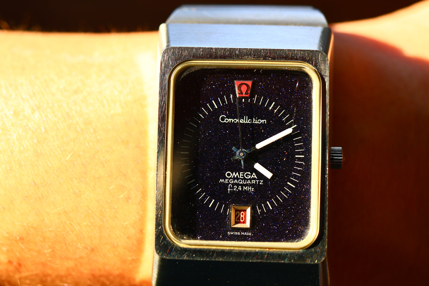 Omega Constellation Megaquartz f2.4 MHz Stardust Dial, Cal. 1510, Ref. 196.0013/396.0806