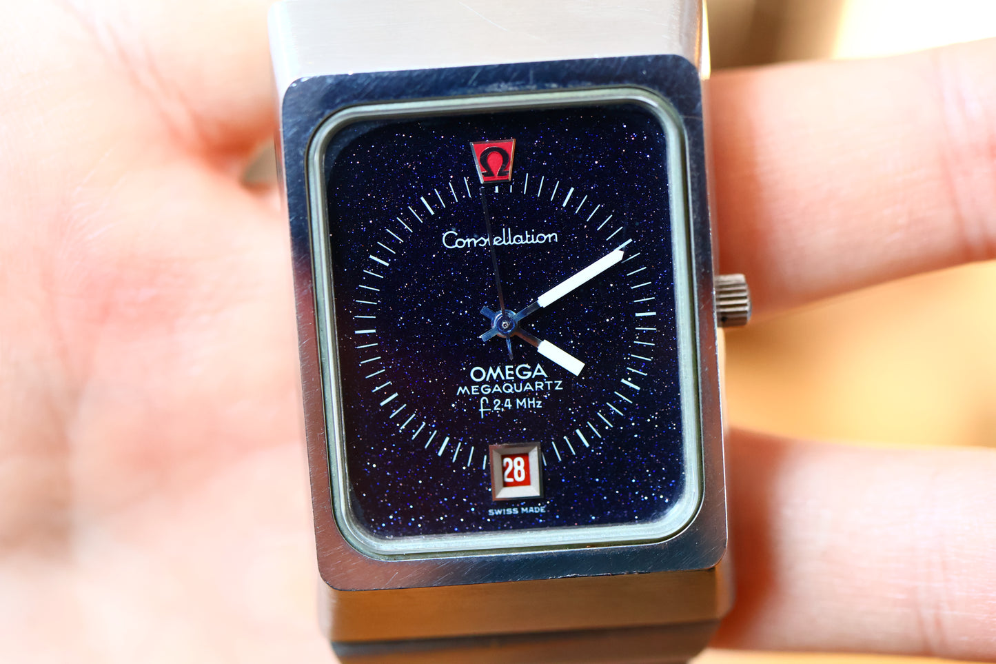 Omega Constellation Megaquartz f2.4 MHz Stardust Dial, Cal. 1510, Ref. 196.0013/396.0806