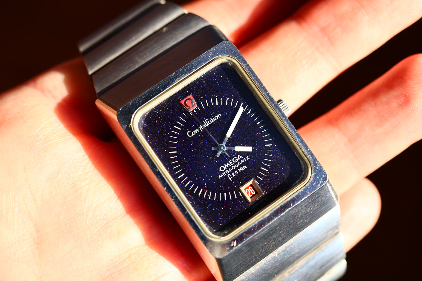 Omega Constellation Megaquartz f2.4 MHz Stardust Dial, Cal. 1510, Ref. 196.0013/396.0806