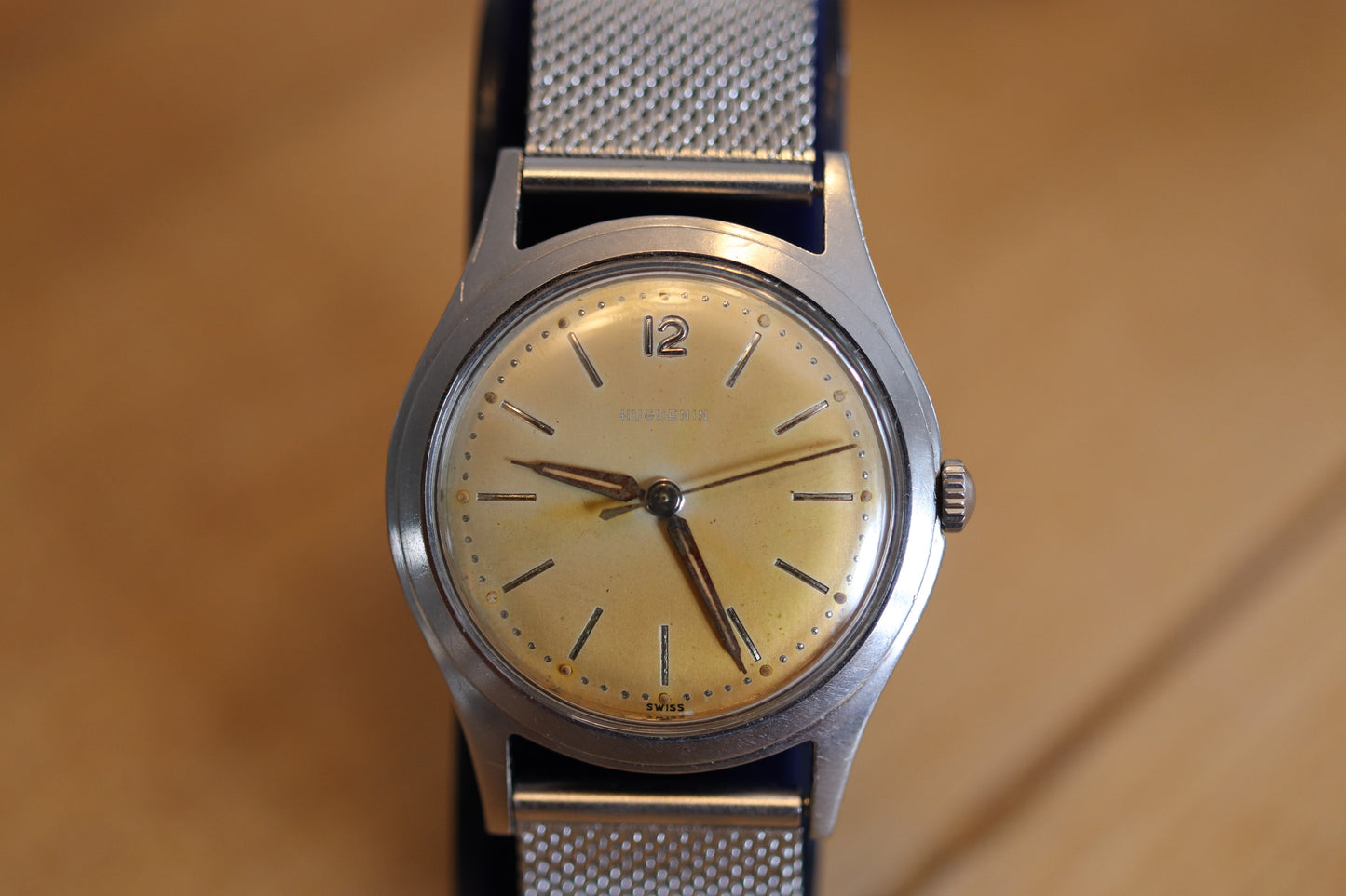 Huguenin Tropical Dial 17J Manual-Wind Watch