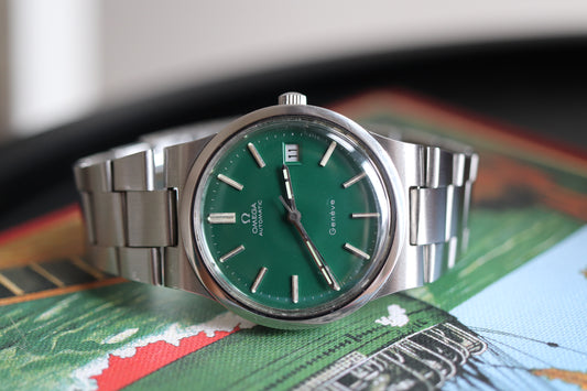 Omega 166.0173 Green dial Cal. 1012