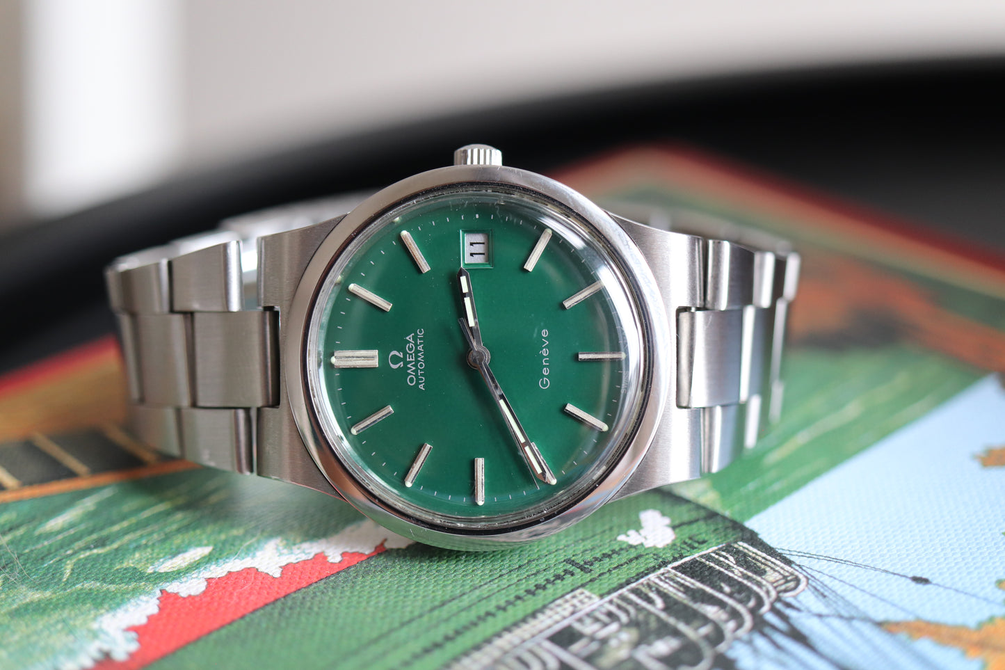 Omega 166.0173 Green dial Cal. 1012