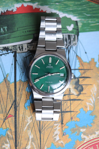 Omega 166.0173 Green dial Cal. 1012