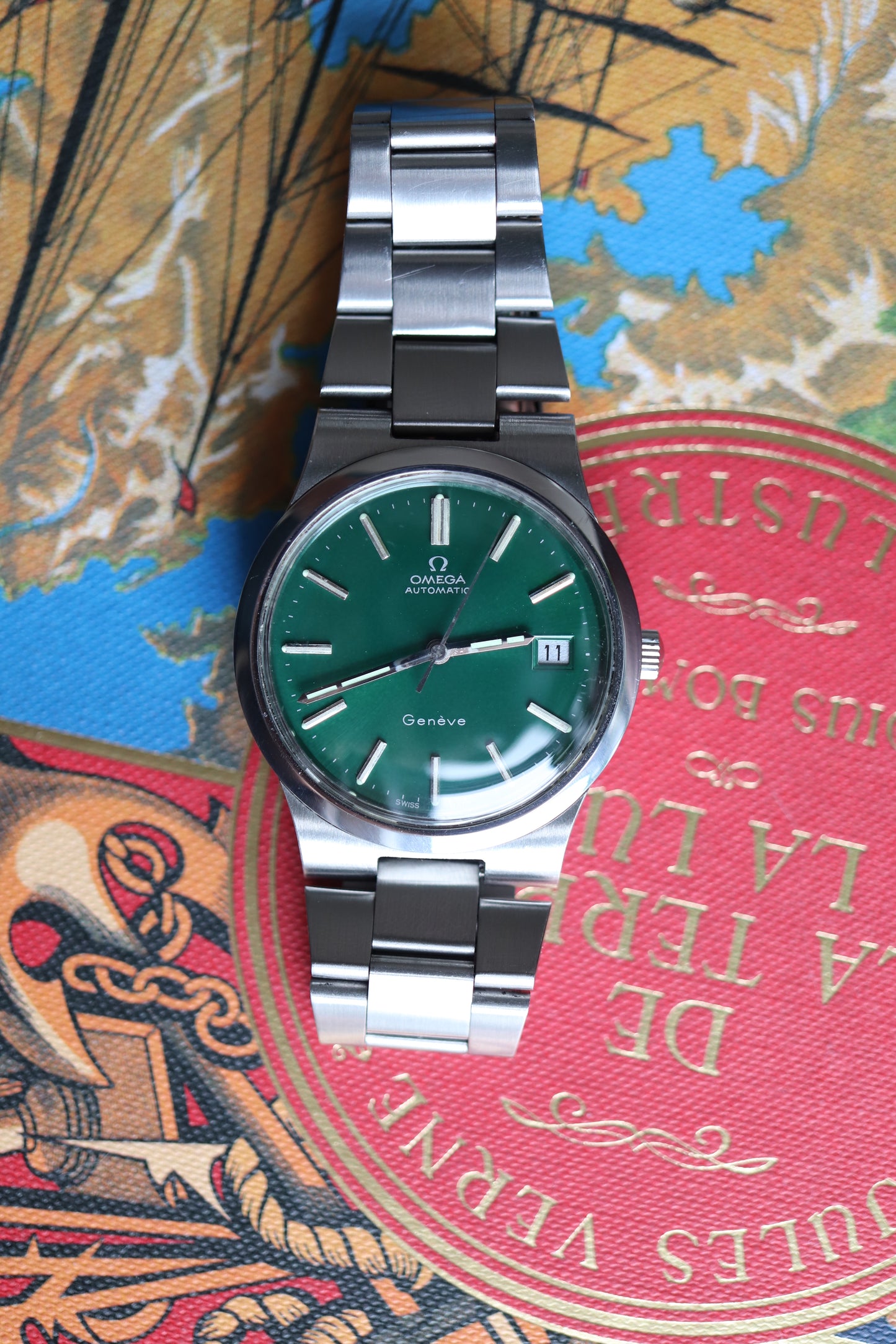 Omega 166.0173 Green dial Cal. 1012