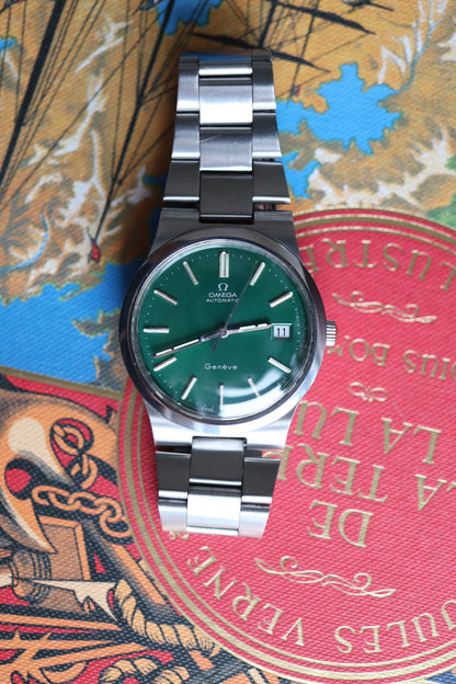 Omega 166.0173 Green dial Cal. 1012