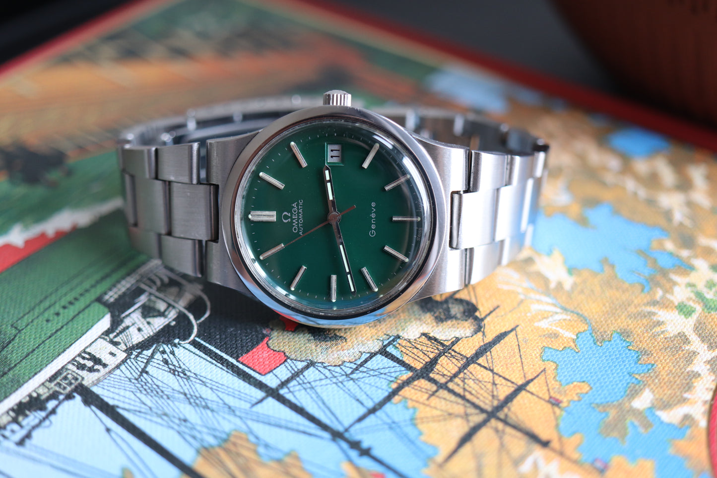 Omega 166.0173 Green dial Cal. 1012