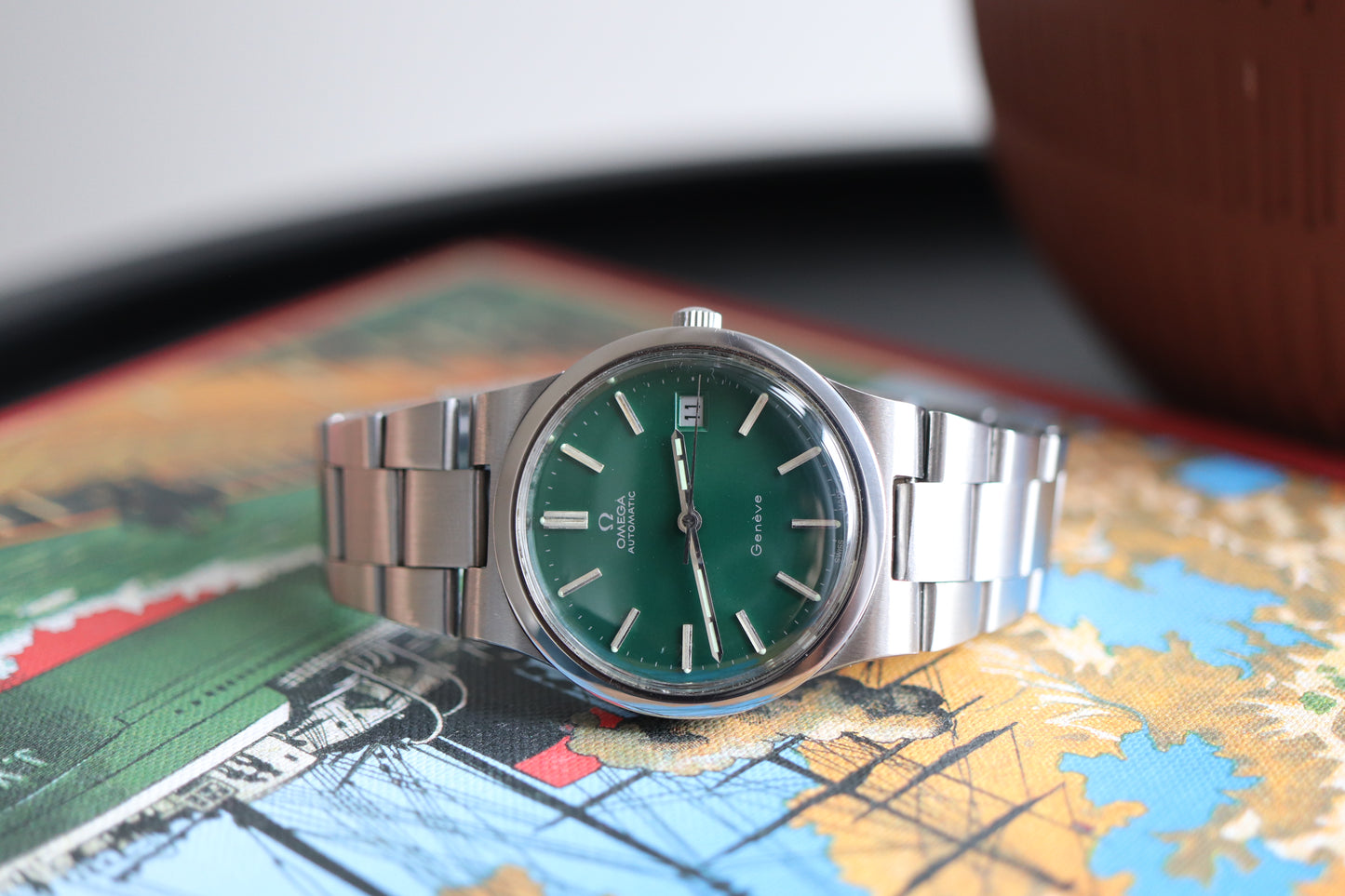 Omega 166.0173 Green dial Cal. 1012