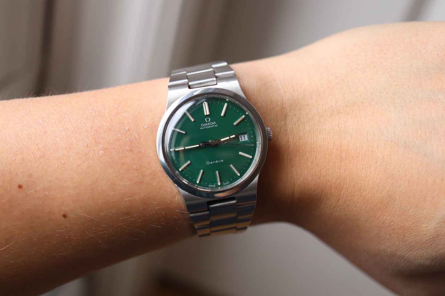 Omega 166.0173 Green dial Cal. 1012