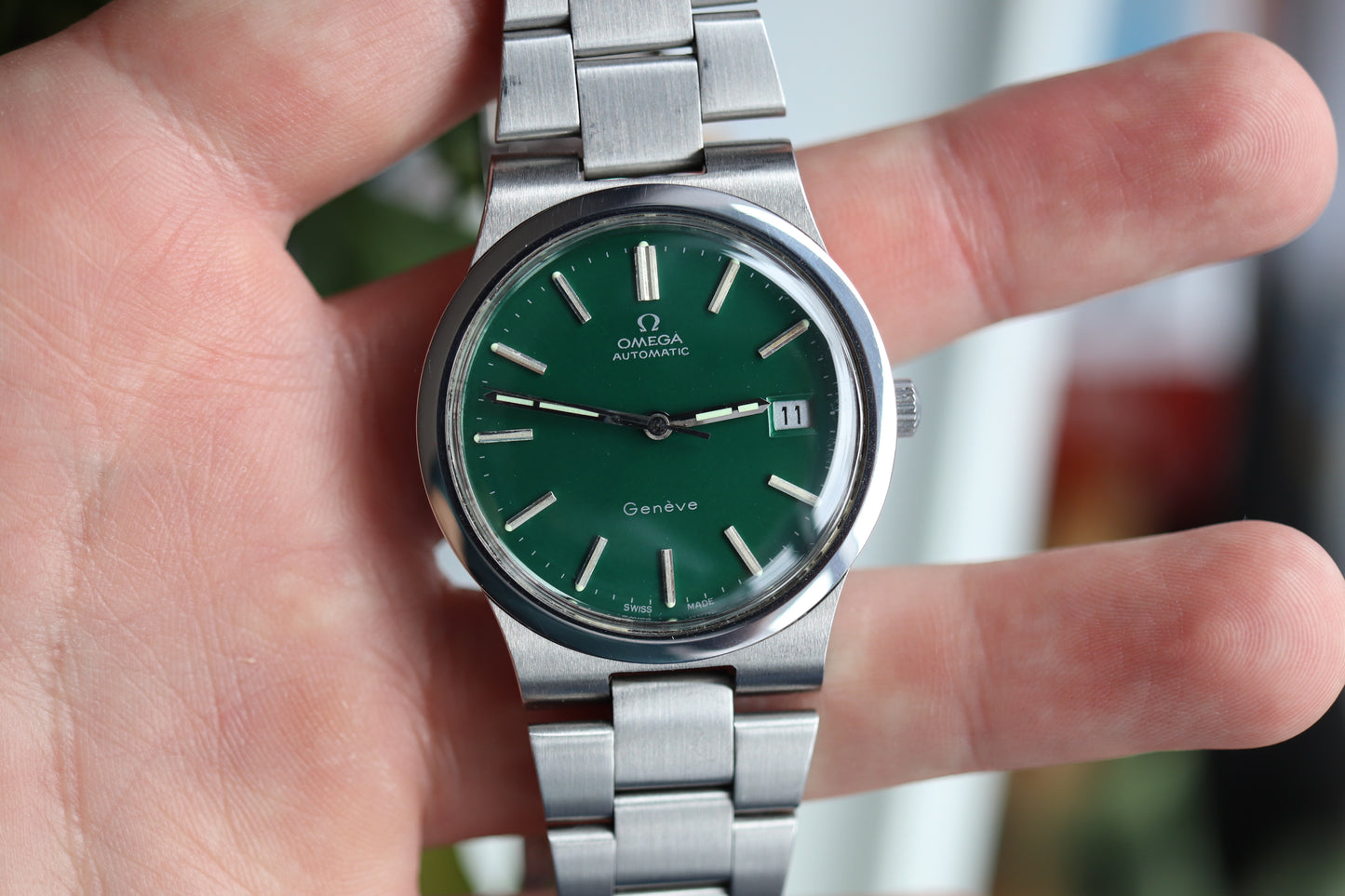 Omega 166.0173 Green dial Cal. 1012