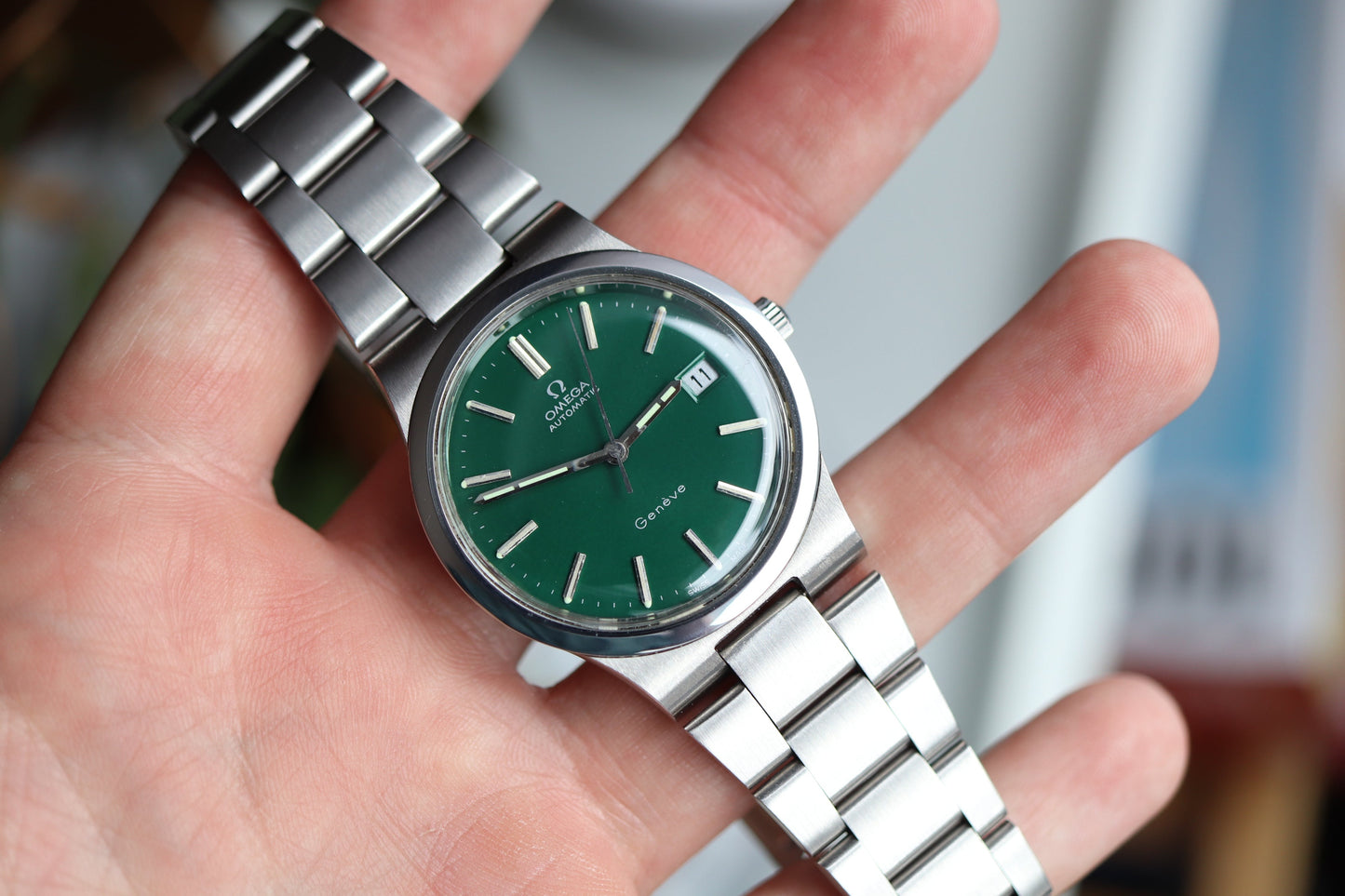 Omega 166.0173 Green dial Cal. 1012