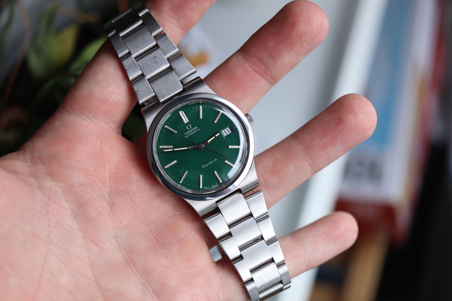 Omega 166.0173 Green dial Cal. 1012