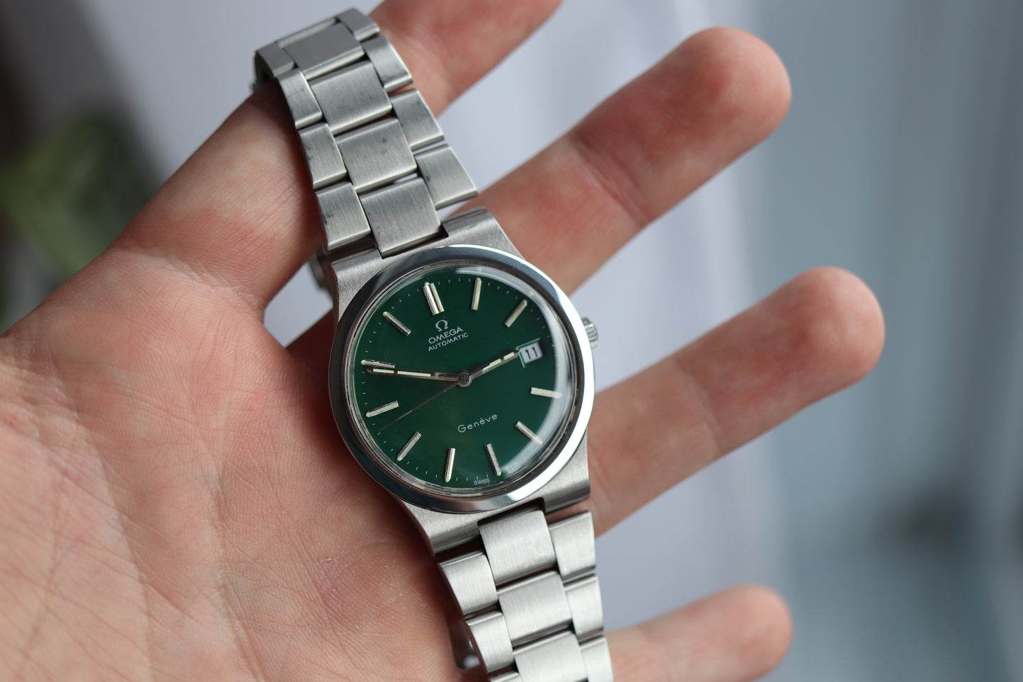 Omega 166.0173 Green dial Cal. 1012