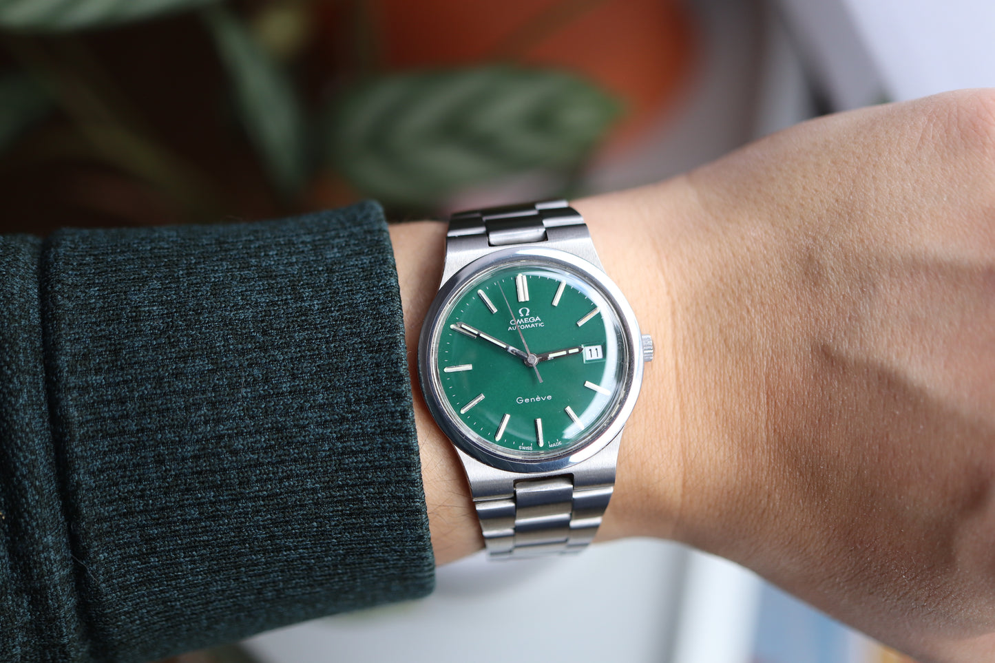 Omega 166.0173 Green dial Cal. 1012