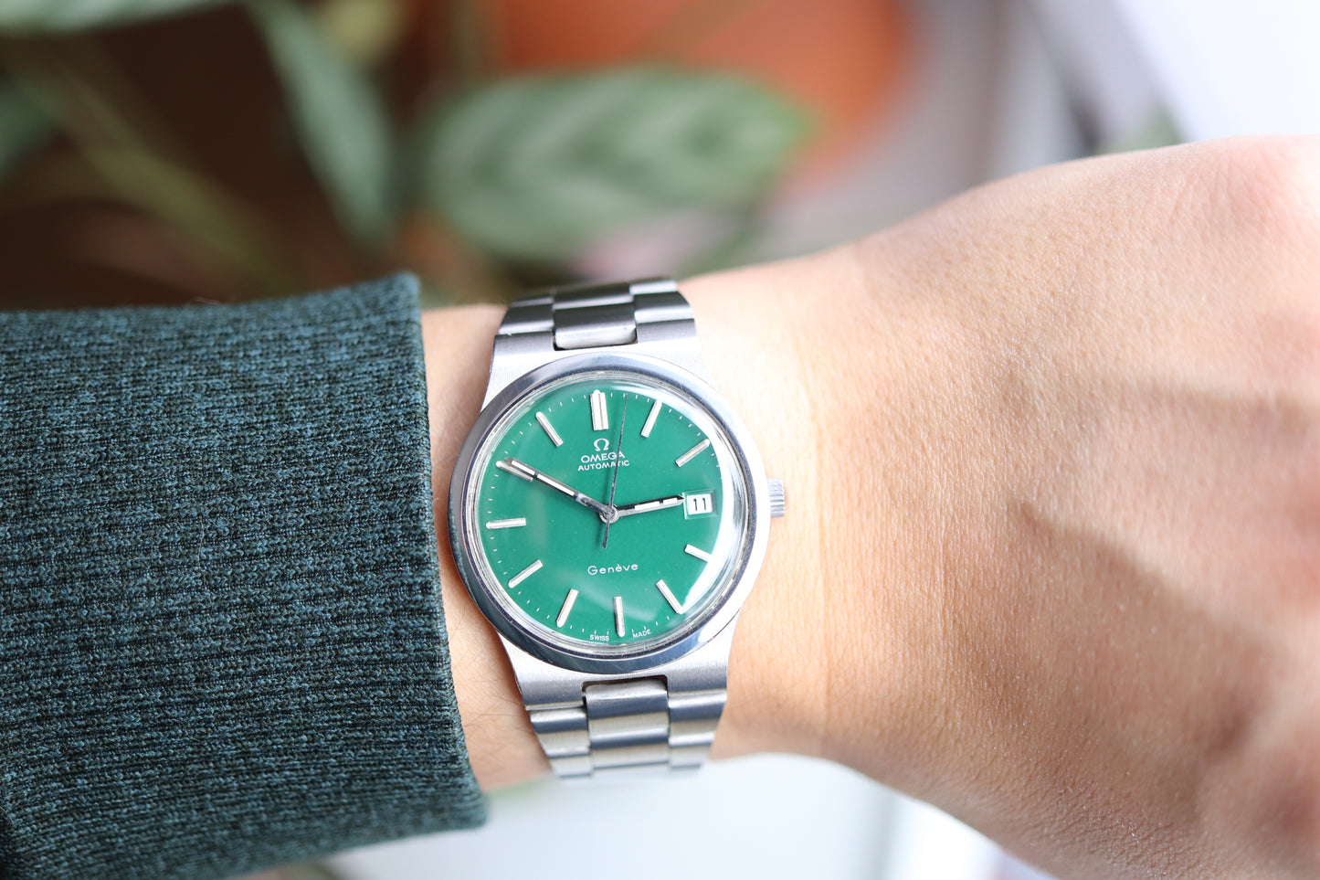 Omega 166.0173 Green dial Cal. 1012