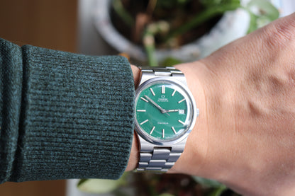 Omega 166.0173 Green dial Cal. 1012