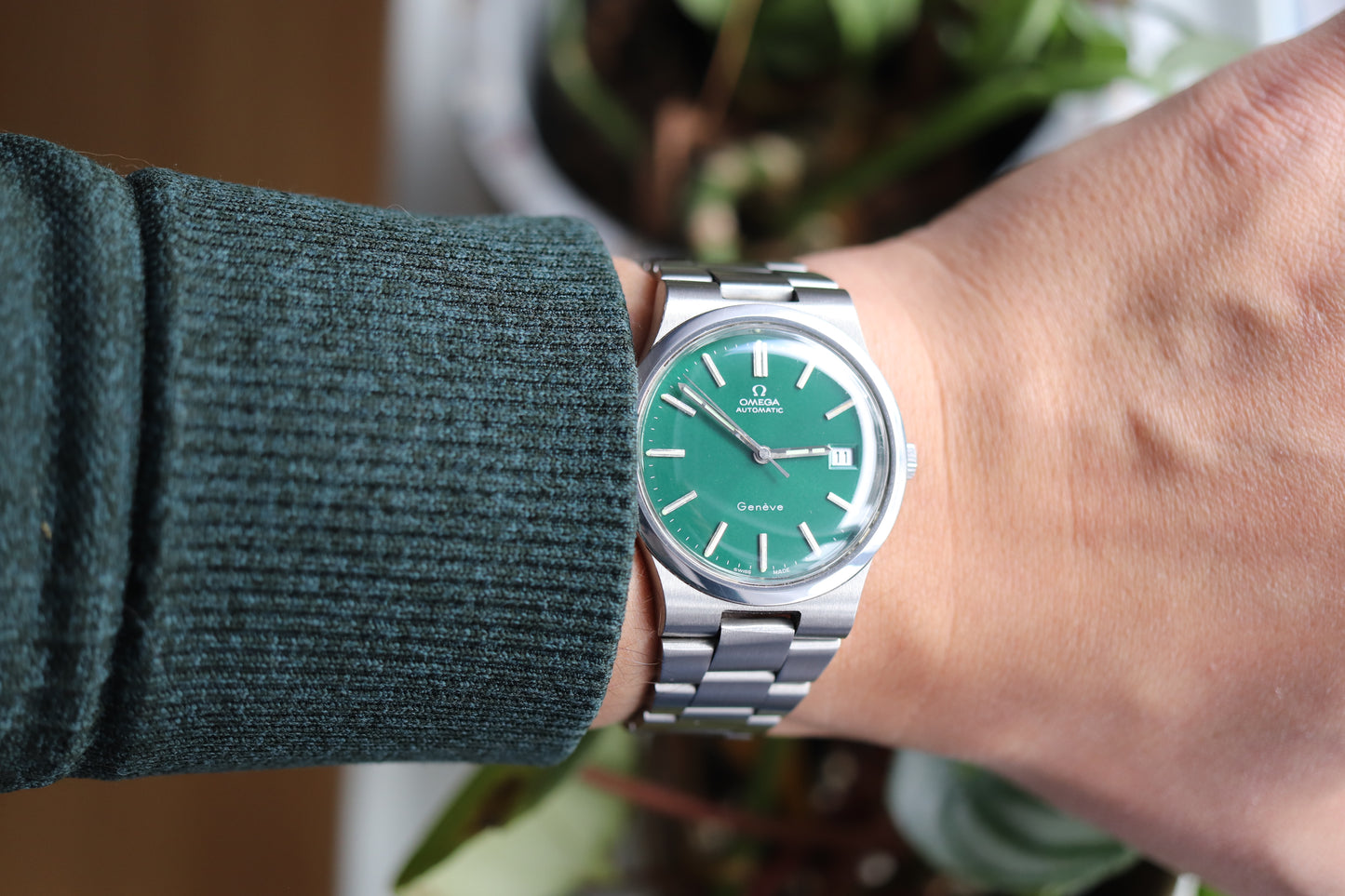 Omega 166.0173 Green dial Cal. 1012