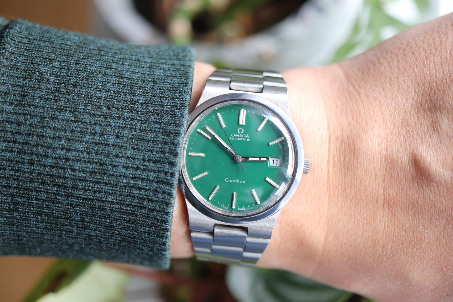 Omega 166.0173 Green dial Cal. 1012