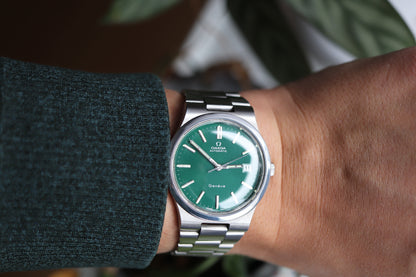 Omega 166.0173 Green dial Cal. 1012