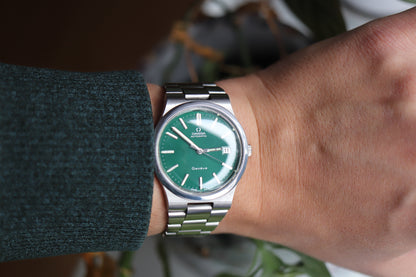 Omega 166.0173 Green dial Cal. 1012