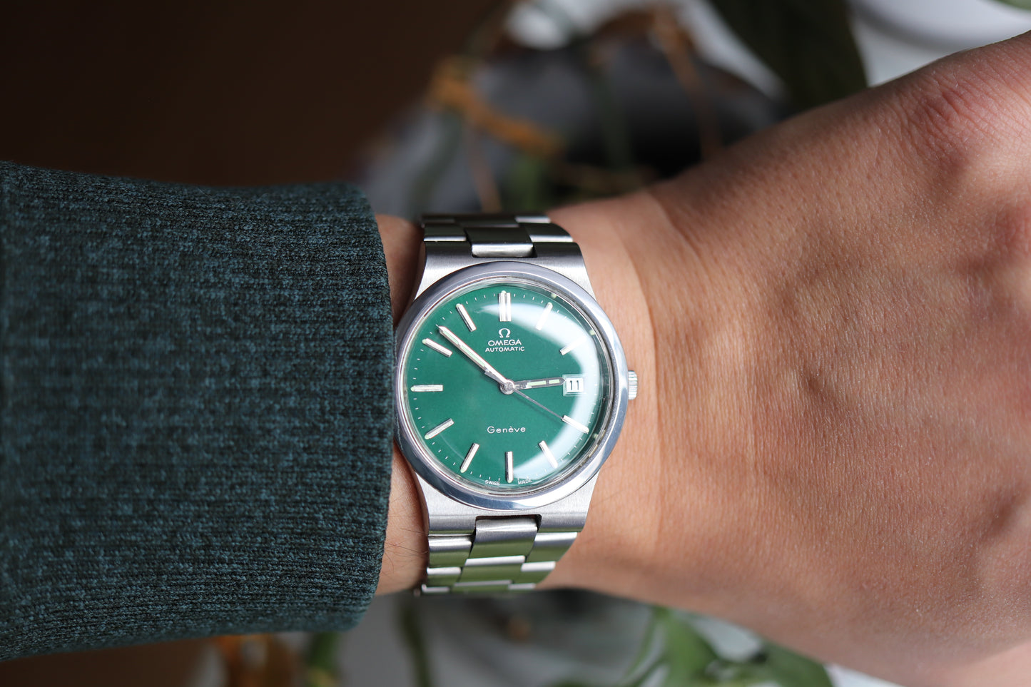 Omega 166.0173 Green dial Cal. 1012