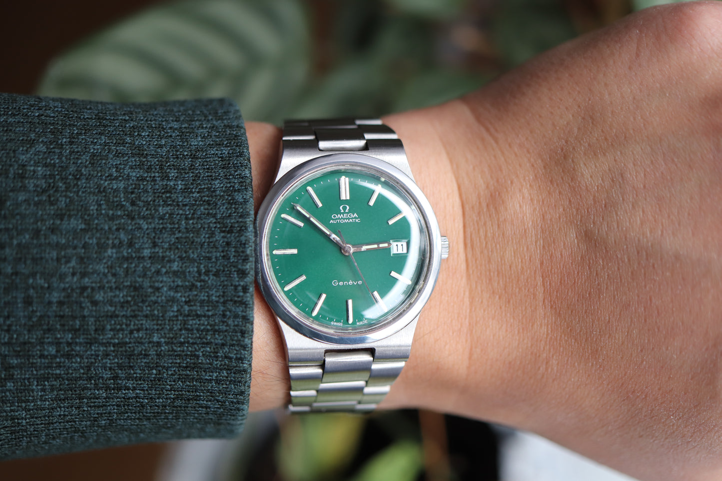 Omega 166.0173 Green dial Cal. 1012