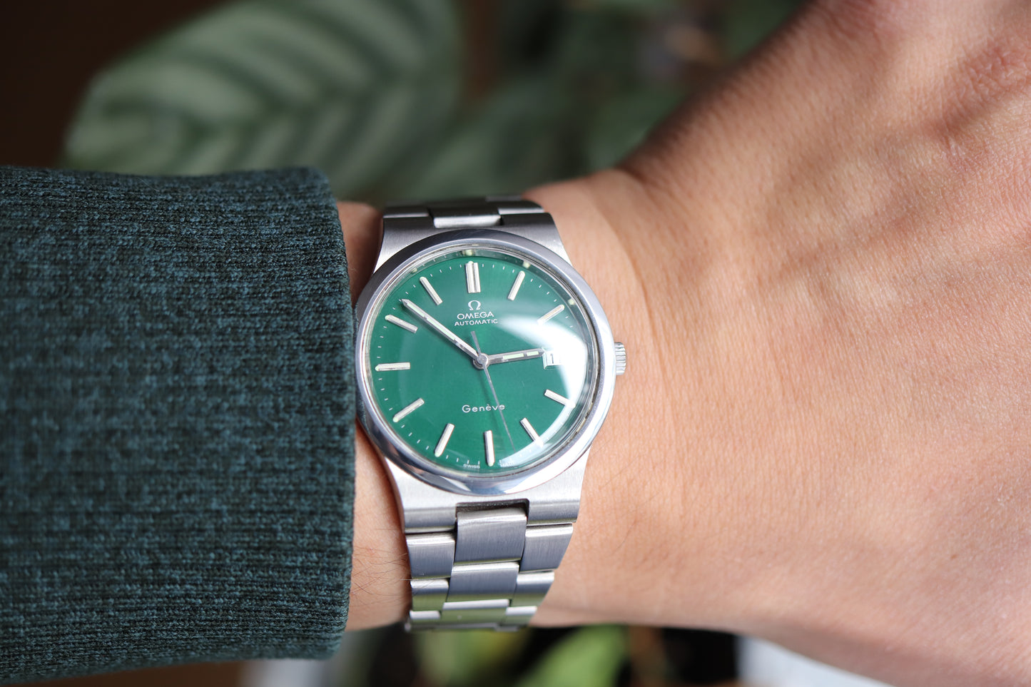 Omega 166.0173 Green dial Cal. 1012