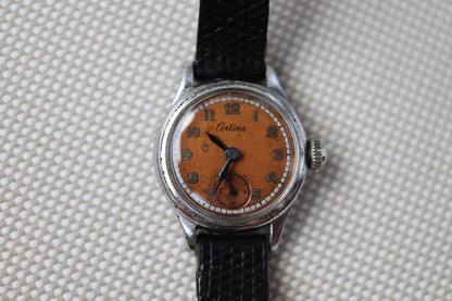 Vintage Certina Ladies Manual Wind Watch with Patina Dial - Repair project