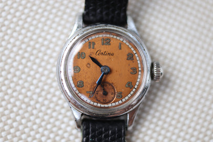 Vintage Certina Ladies Manual Wind Watch with Patina Dial - Repair project