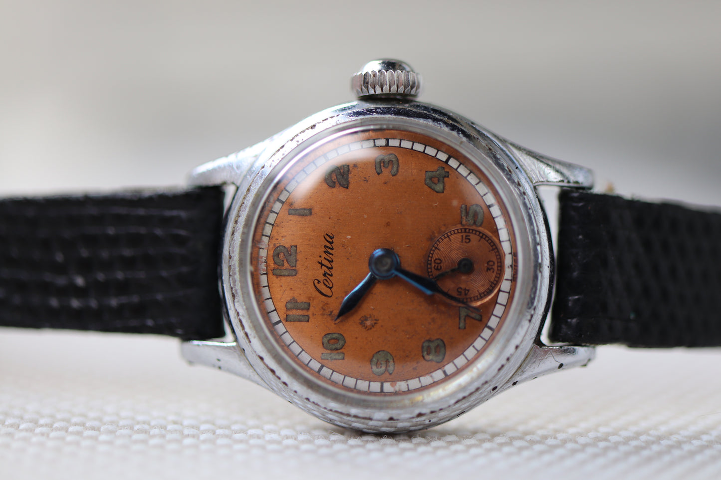 Vintage Certina Ladies Manual Wind Watch with Patina Dial - Repair project