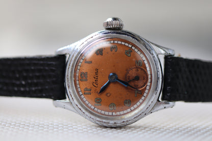 Vintage Certina Ladies Manual Wind Watch with Patina Dial - Repair project