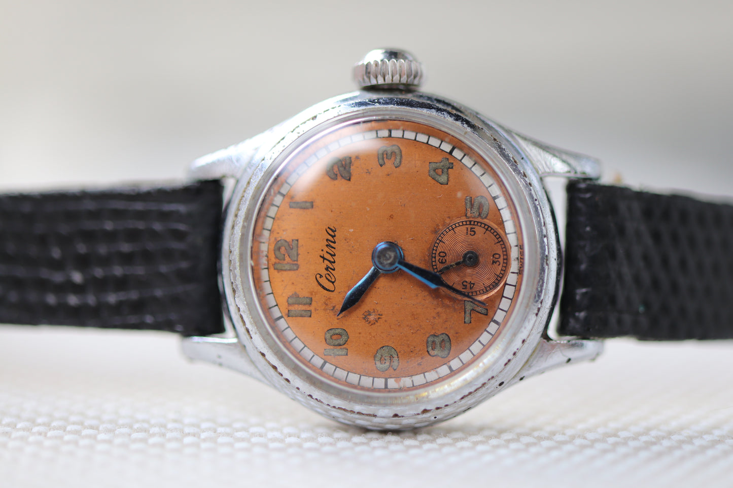Vintage Certina Ladies Manual Wind Watch with Patina Dial - Repair project