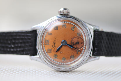 Vintage Certina Ladies Manual Wind Watch with Patina Dial - Repair project